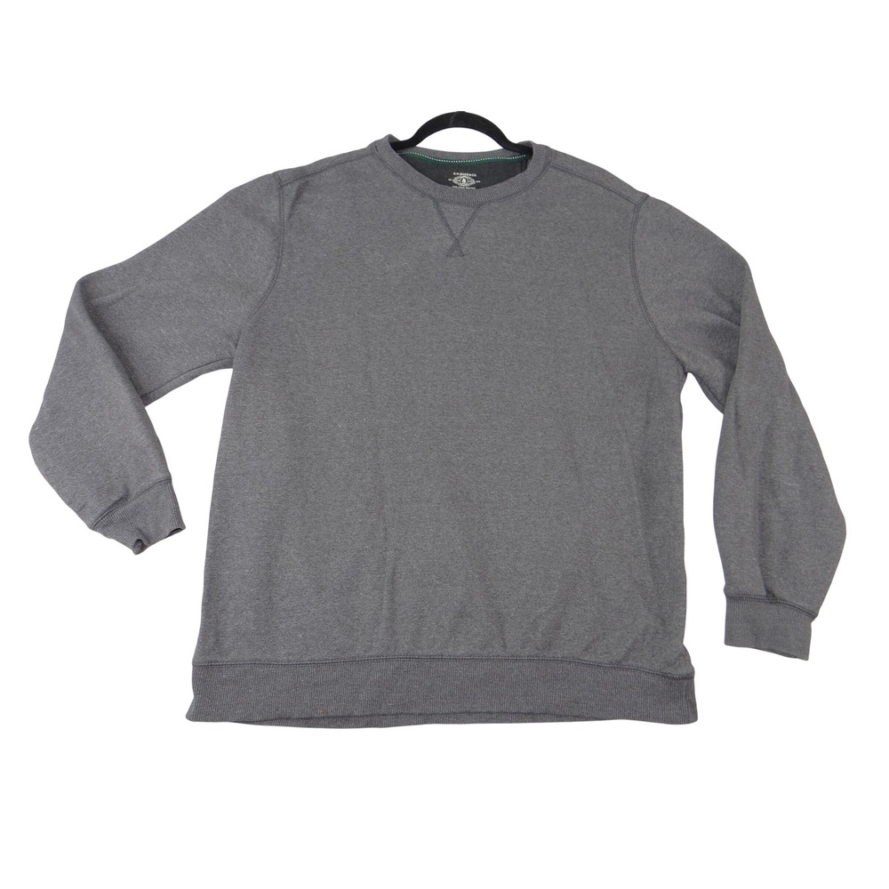 GH Bass & Co Mens XL Crewneck Sweatshirt Charcoal Gray Heathered Pullover